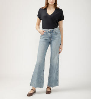 70s High Rise Wide Leg Jeans