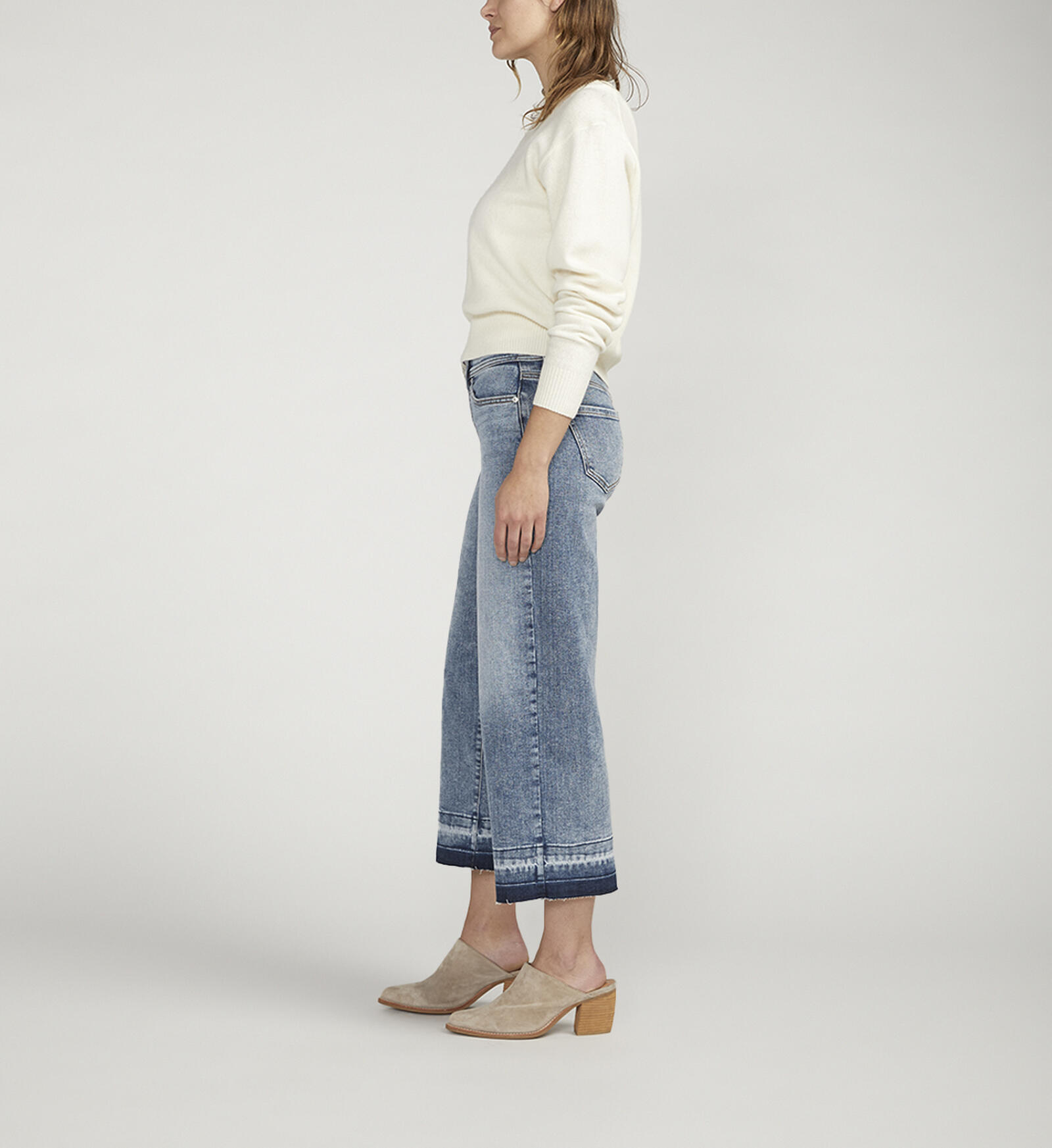 Buy Ava Mid Rise Wide Leg Jeans for USD 88.00