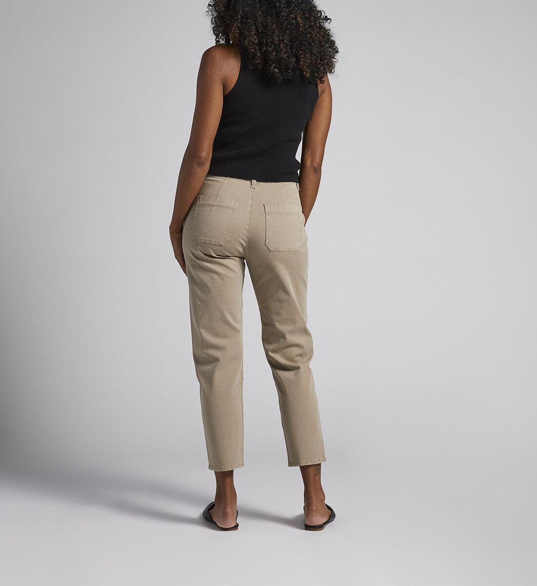 Buy Utility High Rise Tapered Ankle Pants for USD 44.00 | Jag 