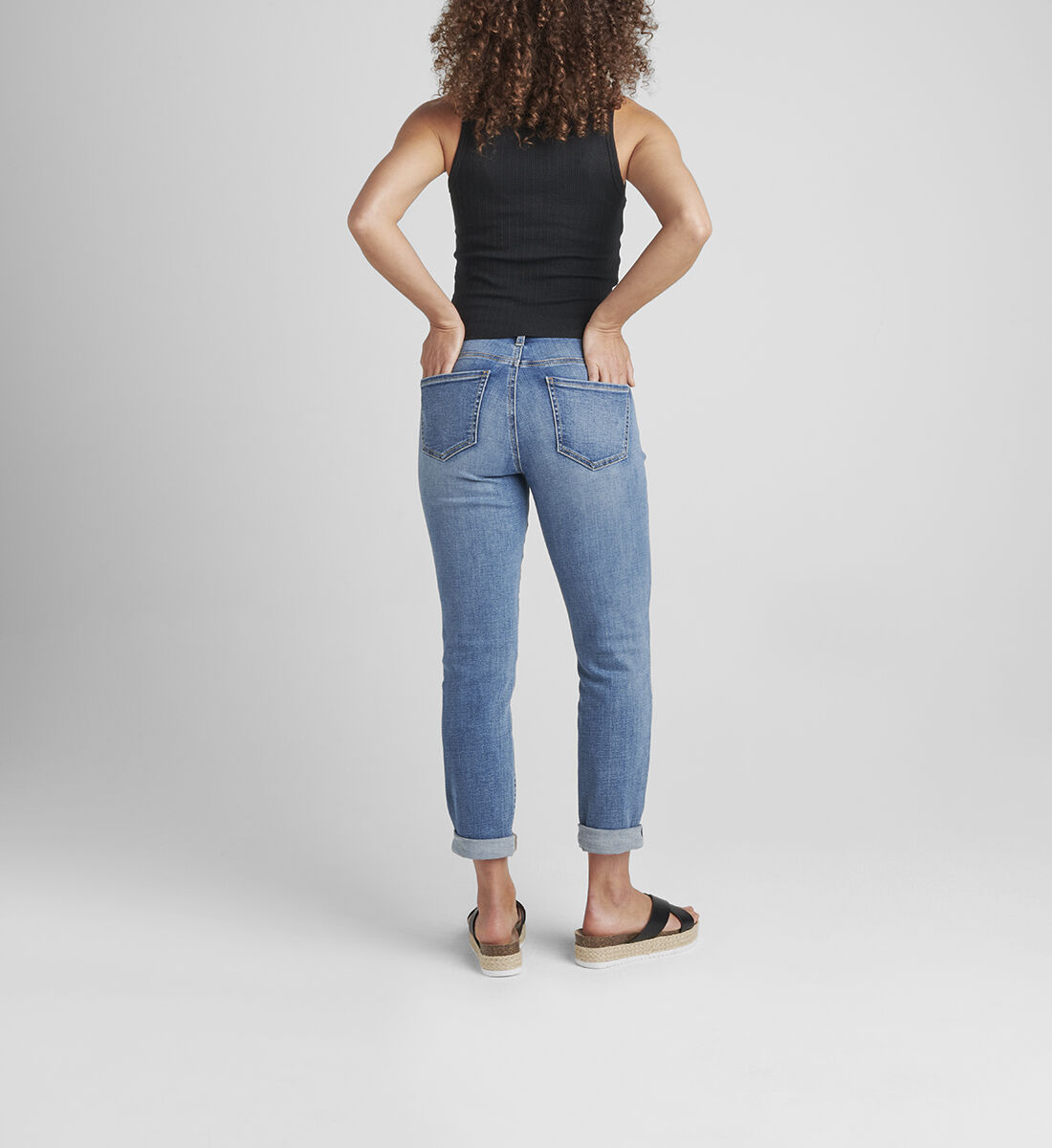 Buy Carter Mid Rise Girlfriend Jeans Petite for USD 78.00 | Jag 