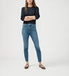 Cora High Rise Skinny Jeans Plus Size, Baja Blue, hi-res image number 2