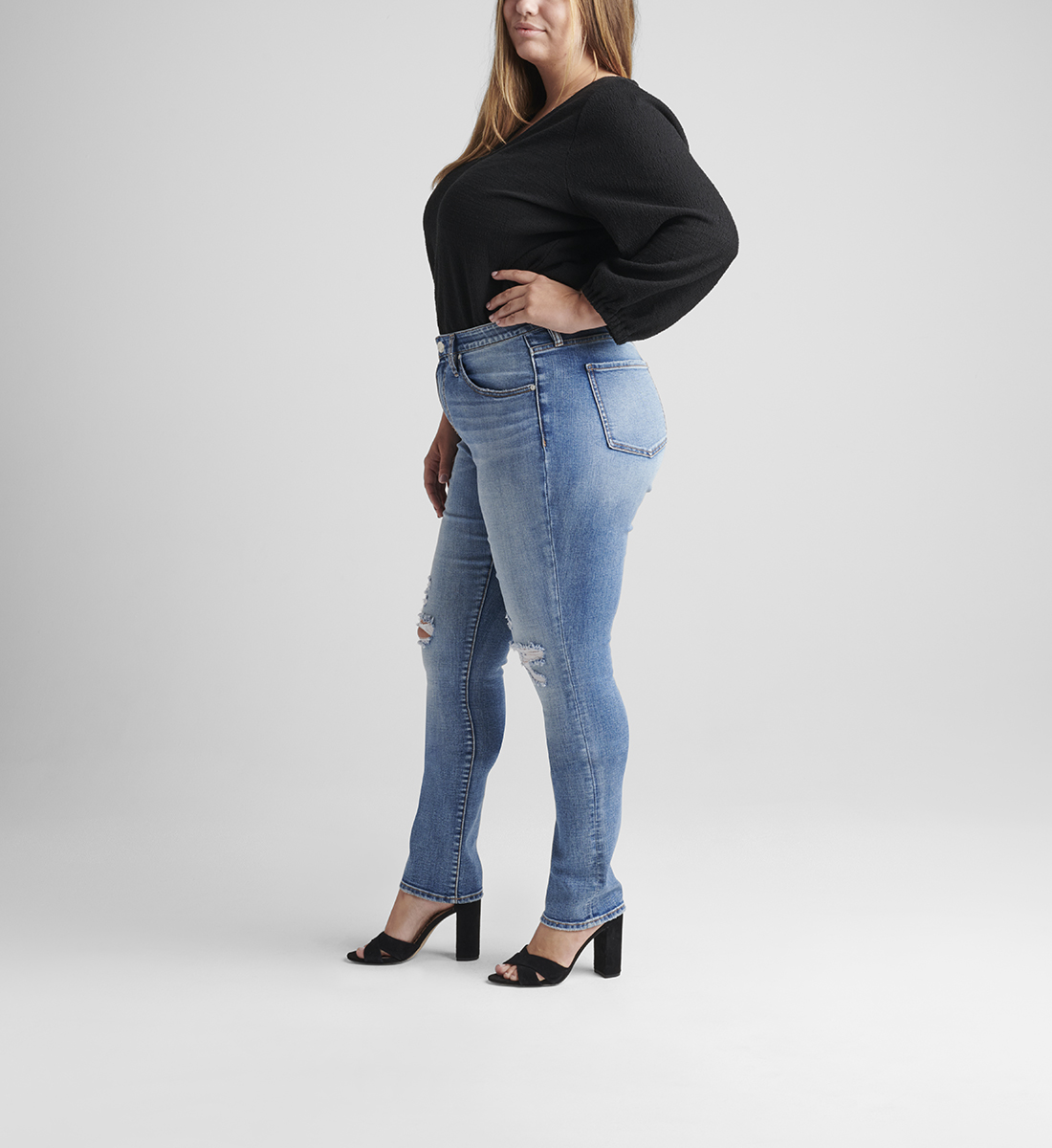 Ruby Mid Rise Straight Leg Jeans Plus Size Jag Jeans Us