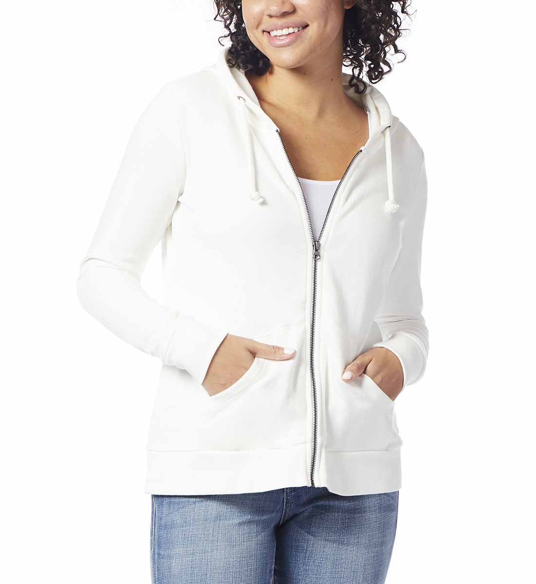 petite zip up hoodie