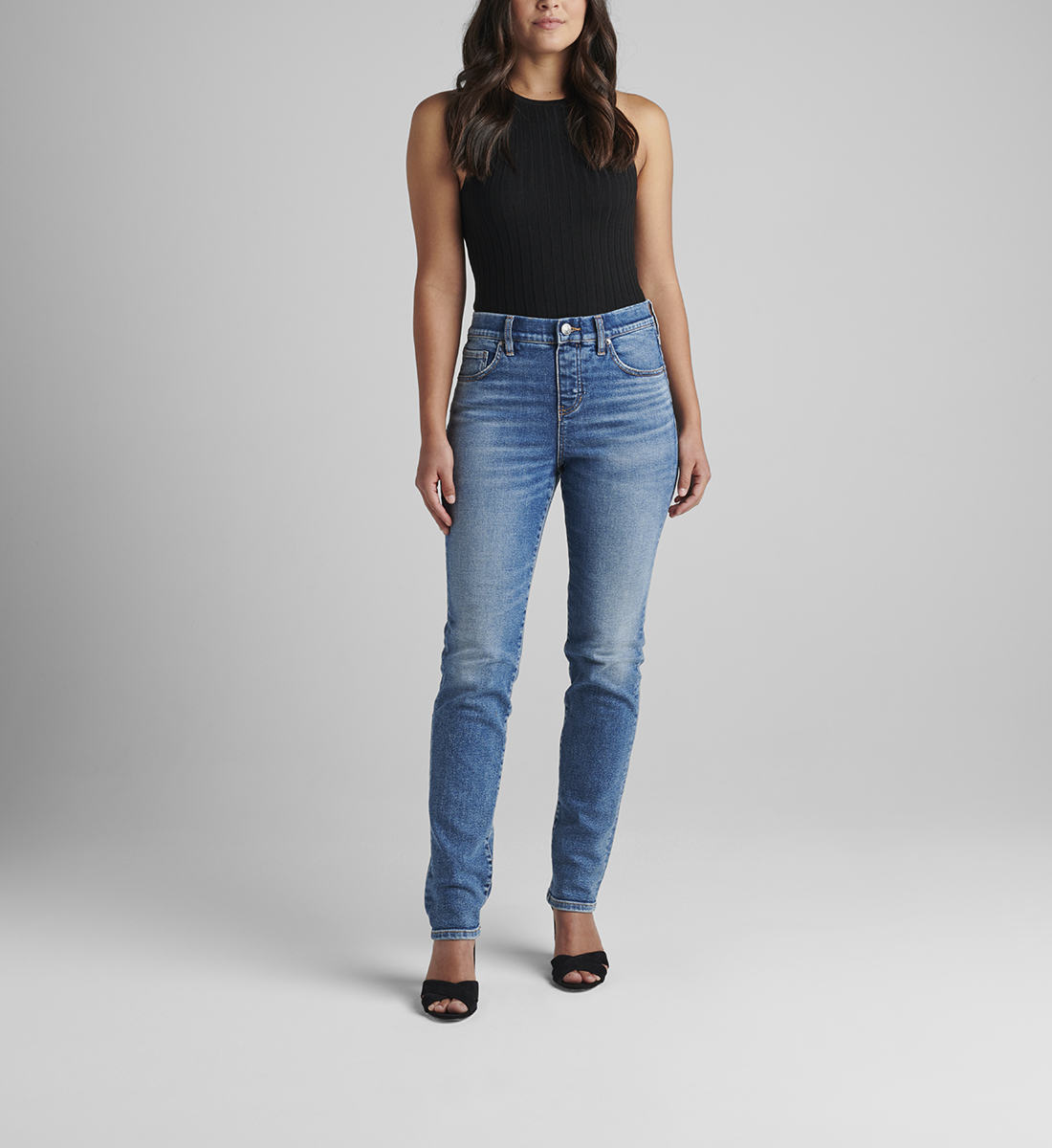 Valentina High Rise Straight Leg Pull-On Jeans - Jag Jeans US